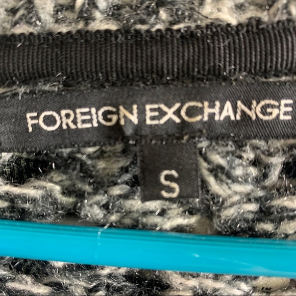 Foreign Exchange- Oversized Sheer Knit Sweater S - Picture 9 of 10